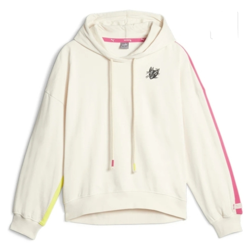 Puma x Lemlem ghost pepper Oversized Fleece Pullover Hoodie size‎ small new